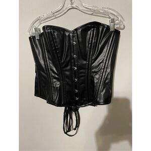 Brand New Evangeline’s Costume Mansion Women’s 2XL 32” Black Corset Bustier